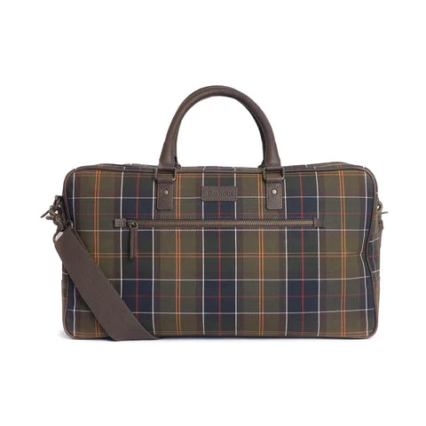 Barbour Tartan & Leather Holdall
