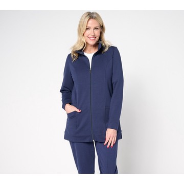 Denim & Co. Regular EasyWear French Terry Tunic Jacket