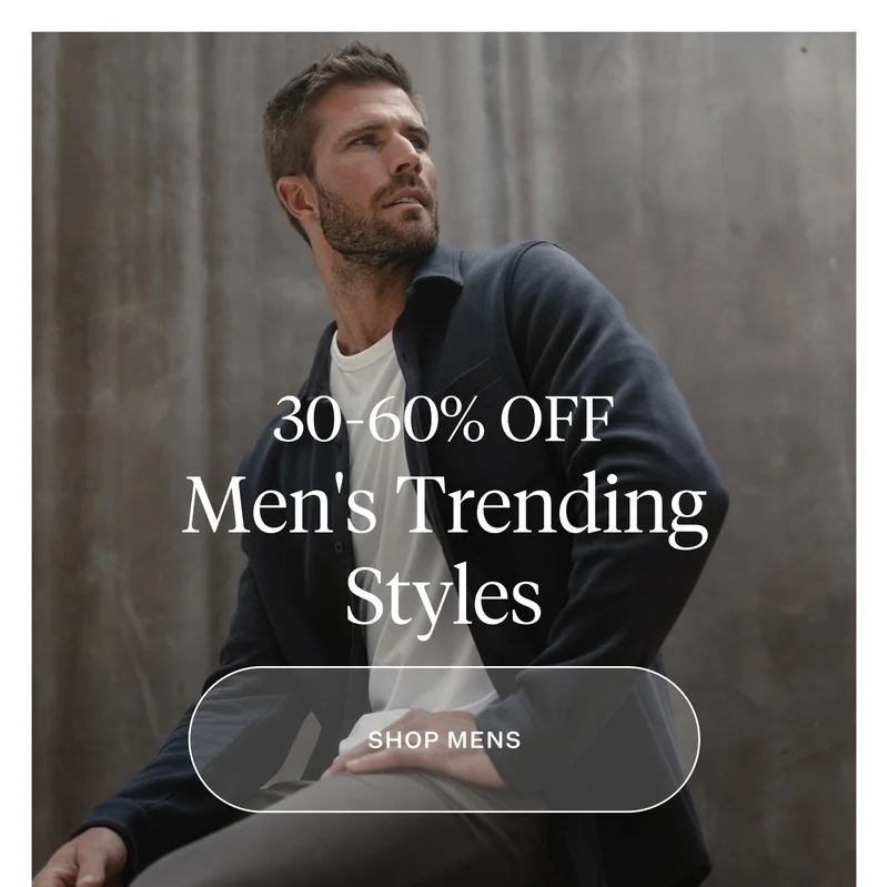 Shop Men's All 30-60% Off Sitewide