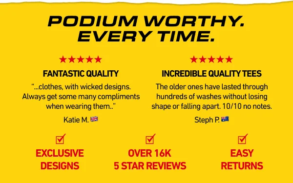 Podium worthy. Every time.