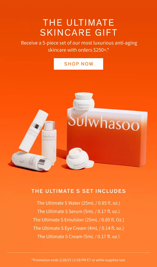 5-piece The Ultimate S routine with $250+ purchase