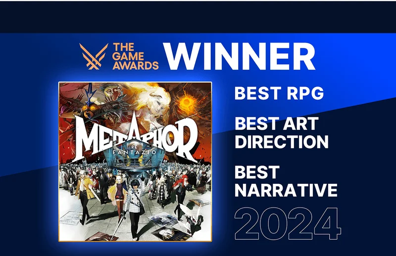 Metaphor: Refantazio. The game awards winner. Best RPG, best art direction, best narrative, 2024
