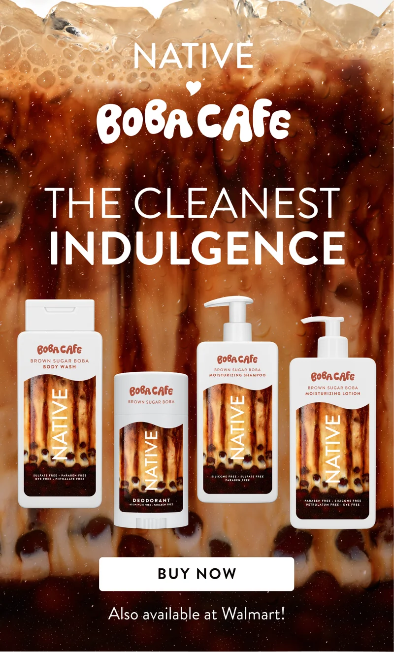 Natve Boba cafe. The Cleanest indulgence. Buy Now. Also Available at walmart.