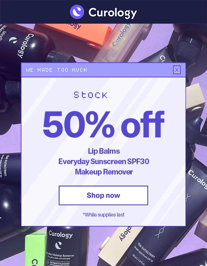 We made too much. Stock up.