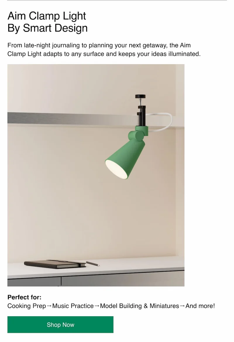 Aim Clamp Light By Smart Design