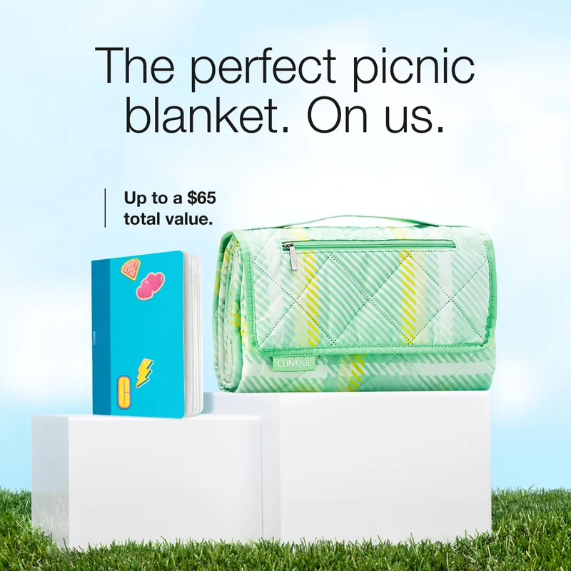 The perfect picnic blanket. On us. | Up to a $65 total value.
