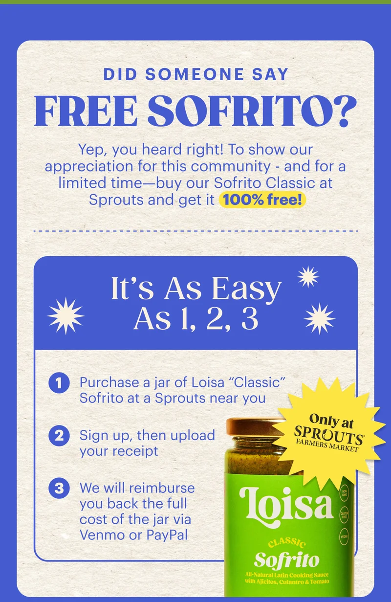 Did Someone Say FREE Sofrito?!