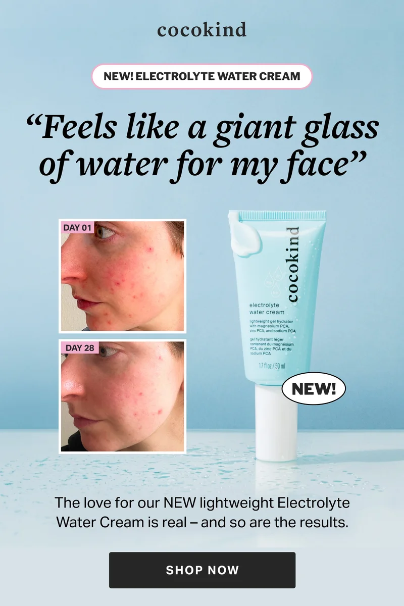 NEW! Electrolyte Water Cream “Feels like a giant glass of water for my face”