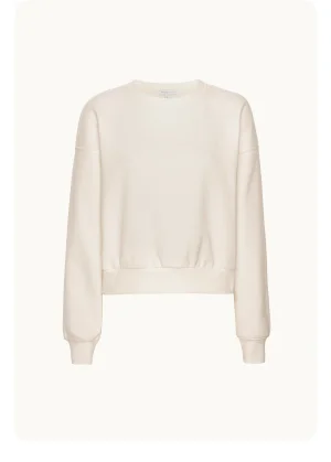 LuxeFleece Crewneck Sweatshirt in Fresh Snow