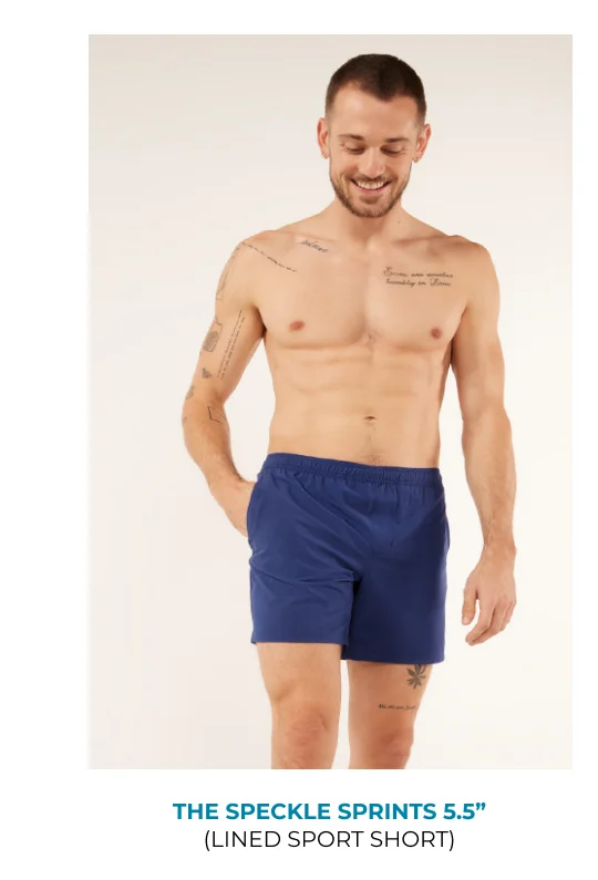 Lined Sport Short: The Speckle Sprints 5.5"