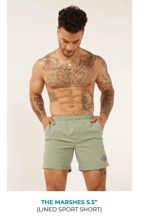 Lined Sport Short: The Marshes 5.5"