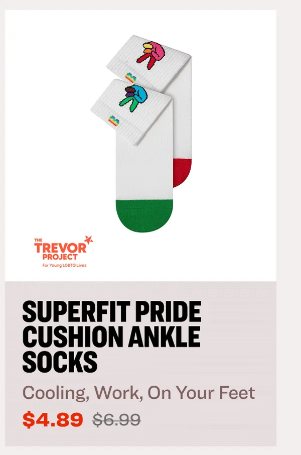 30% OFF Superfit Pride Cushion Ankle Socks