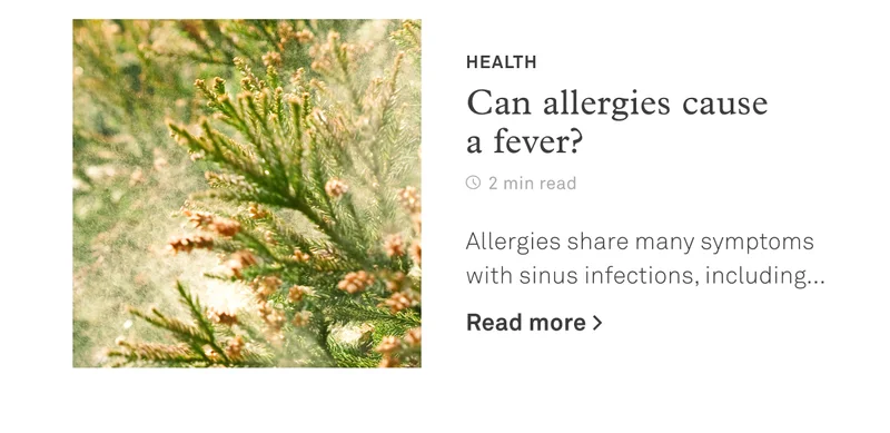 Am I sick or is it allergies?