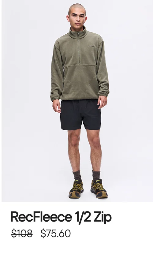 RecFleece 1/2 Zip $75.60