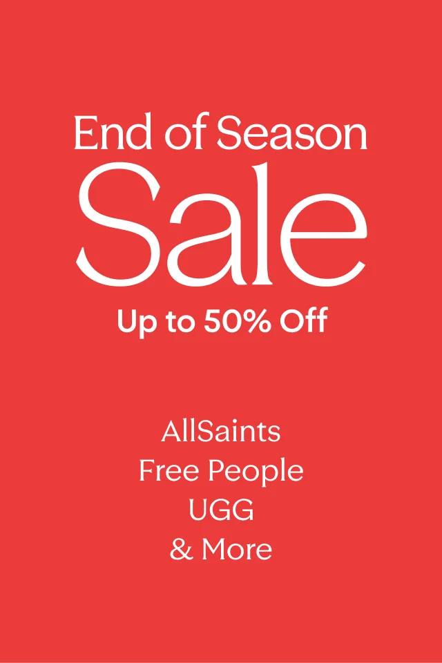 Up to 50% off AllSaints, Free People, UGG and more.