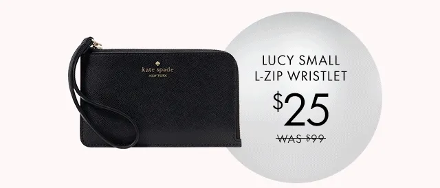 Lucy Small L-Zip Wristlet $25 Was $99