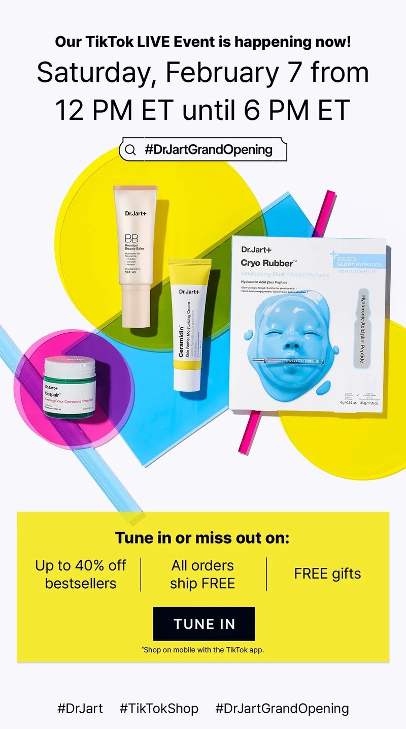 OUR TIKTOK SHOP IS LIVE | Enjoy up to 35% off Korean skincare favorites at our opening event. SHOP ON TIKTOK | *Shop on mobile with TikTok app.