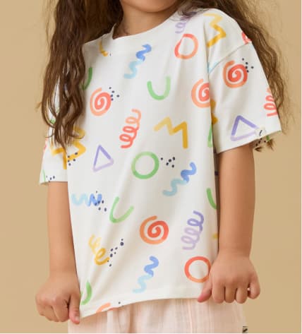 KIDLY by MORI Print Cotton Tee