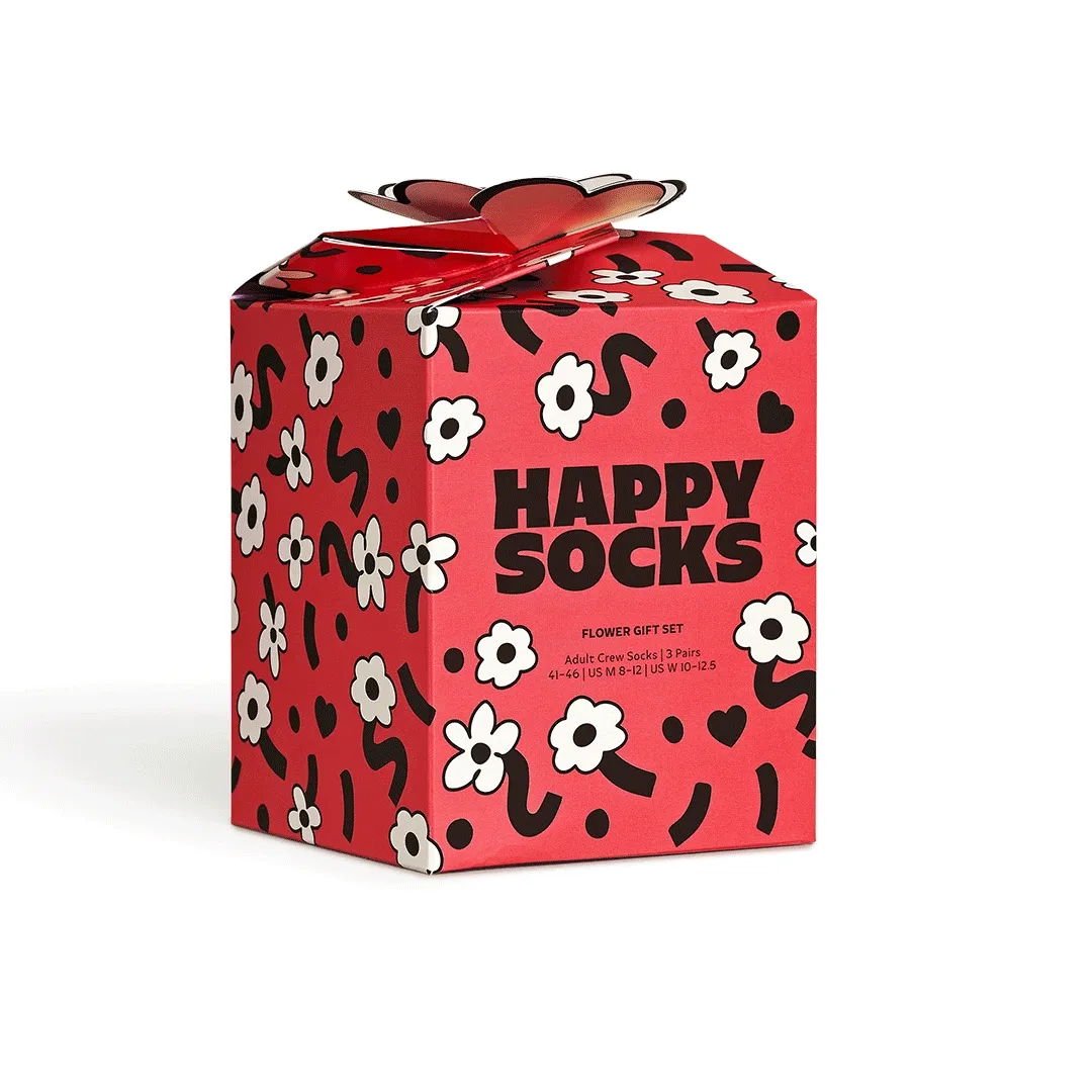 3-Pack Flowers Socks Gift Set