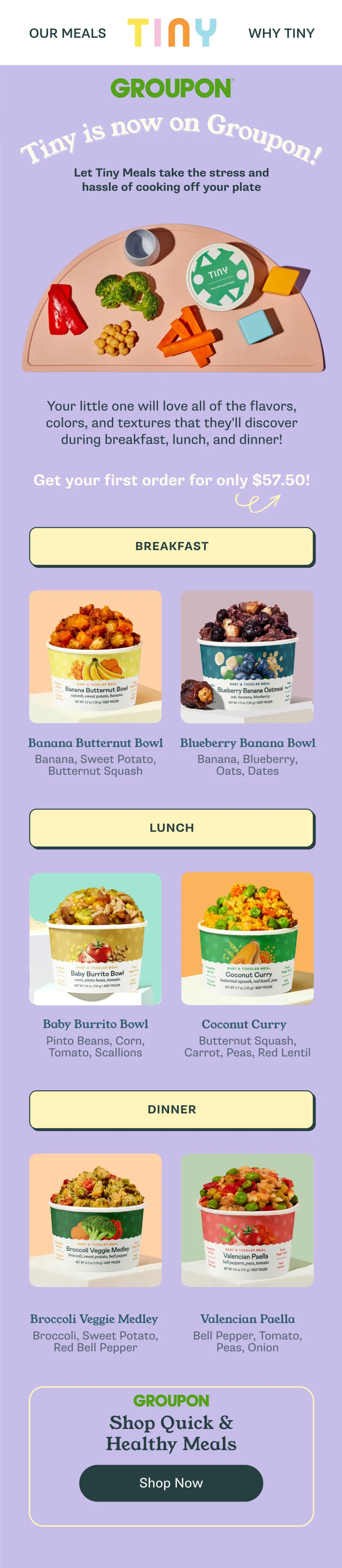 Tiny Organics on Groupon