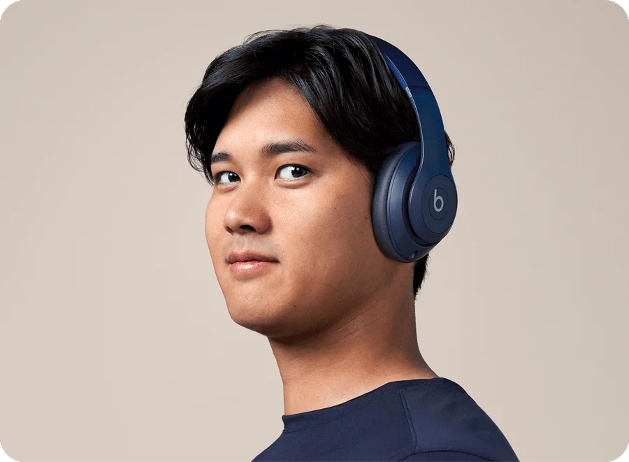 Shohei Ohtani wearing Studio Pro in Navy.