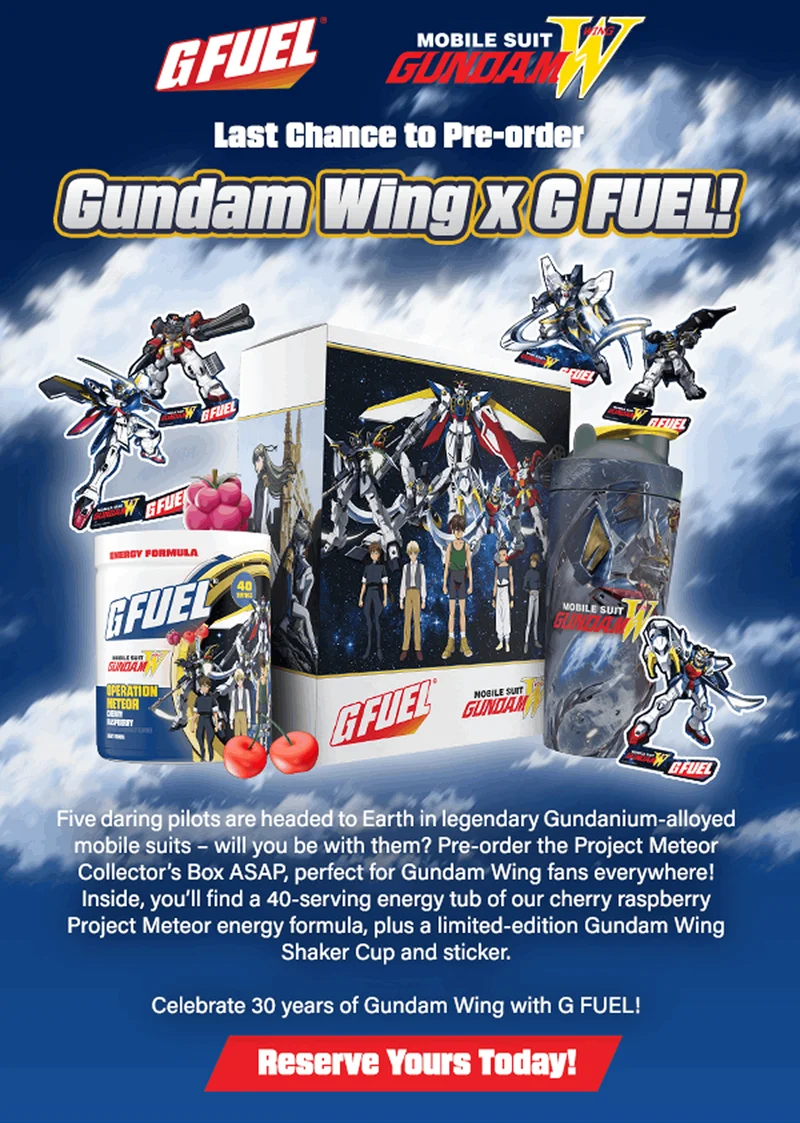 G Fuel x Mobile Suit Gundam Wing