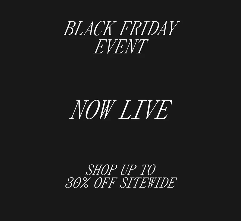Black Friday Event Now Love