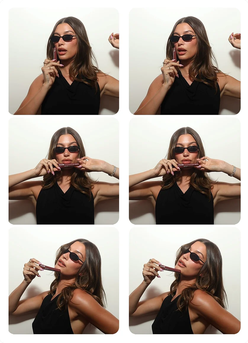 hailey with pbj lip tint