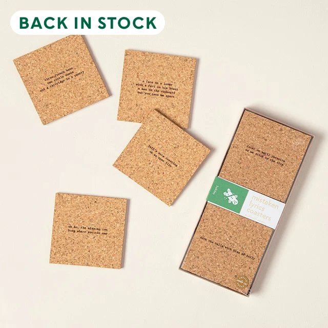 Mistaken Holiday Lyrics Coasters