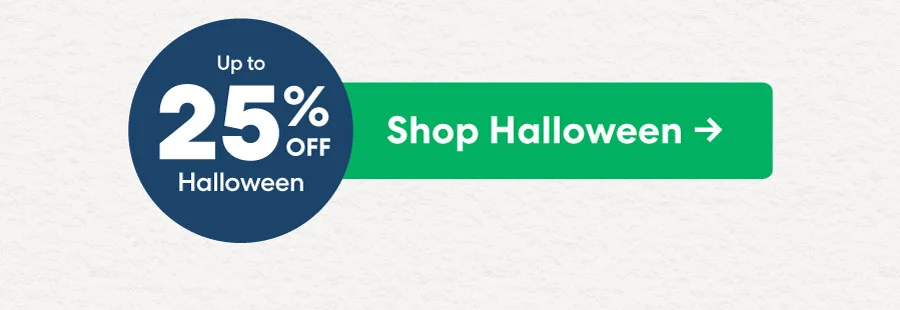 Up 25% off! Halloween Shop Halloween +