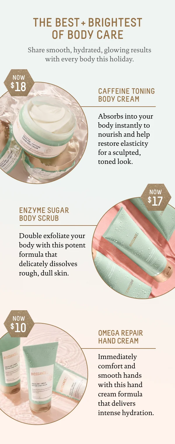 The Best + Brightest of Body Care