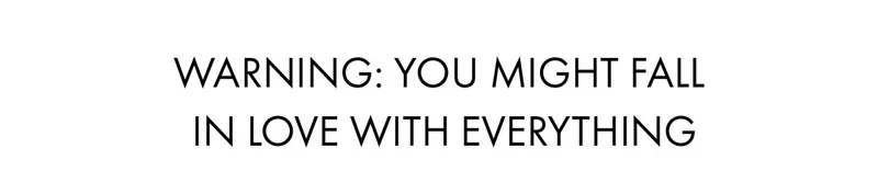 Warning: You Might Fall In Love With Everything