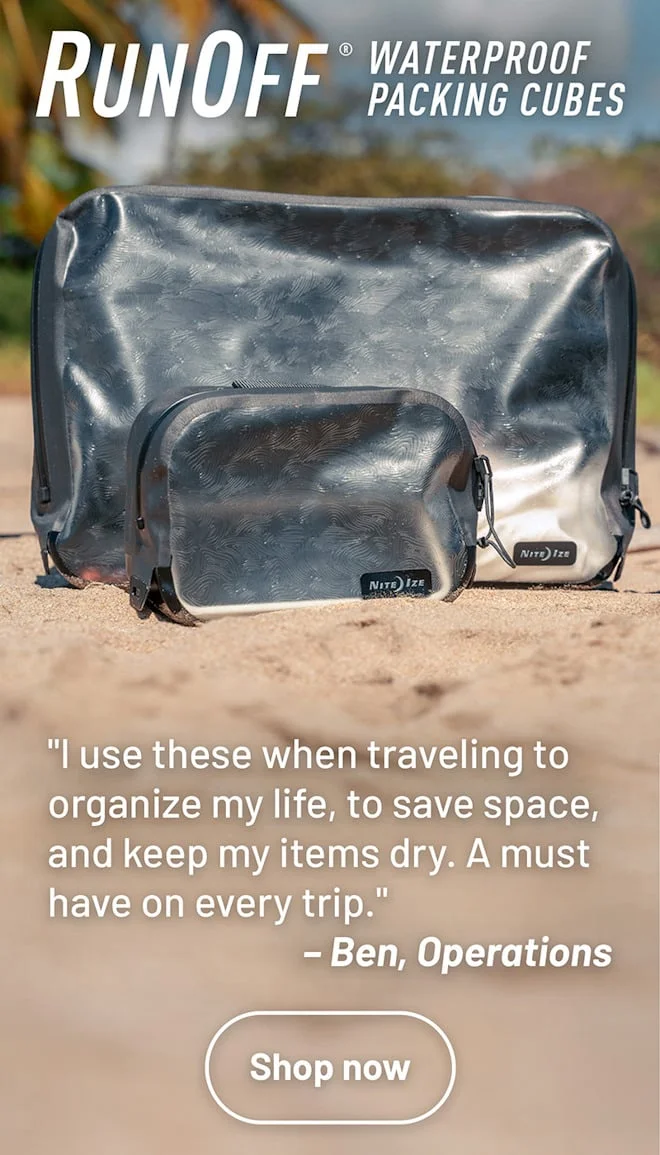 RunOff® Waterproof Packing Cubes