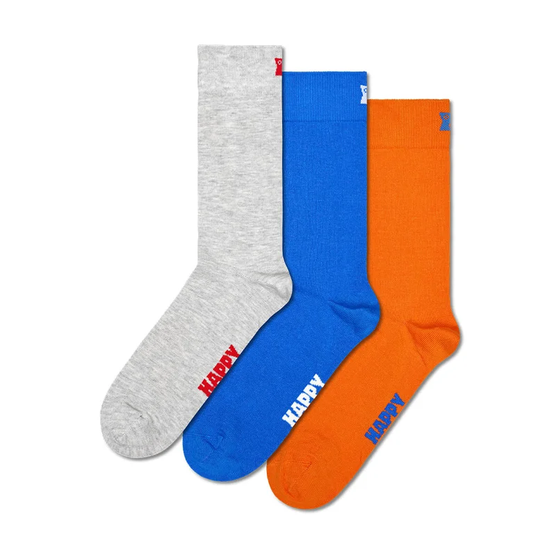 3-Pack Solid Socks