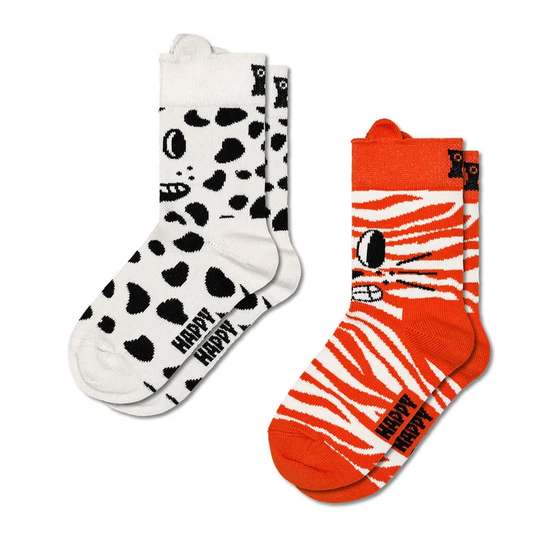 Kids 2-Pack Cat & Dog Socks