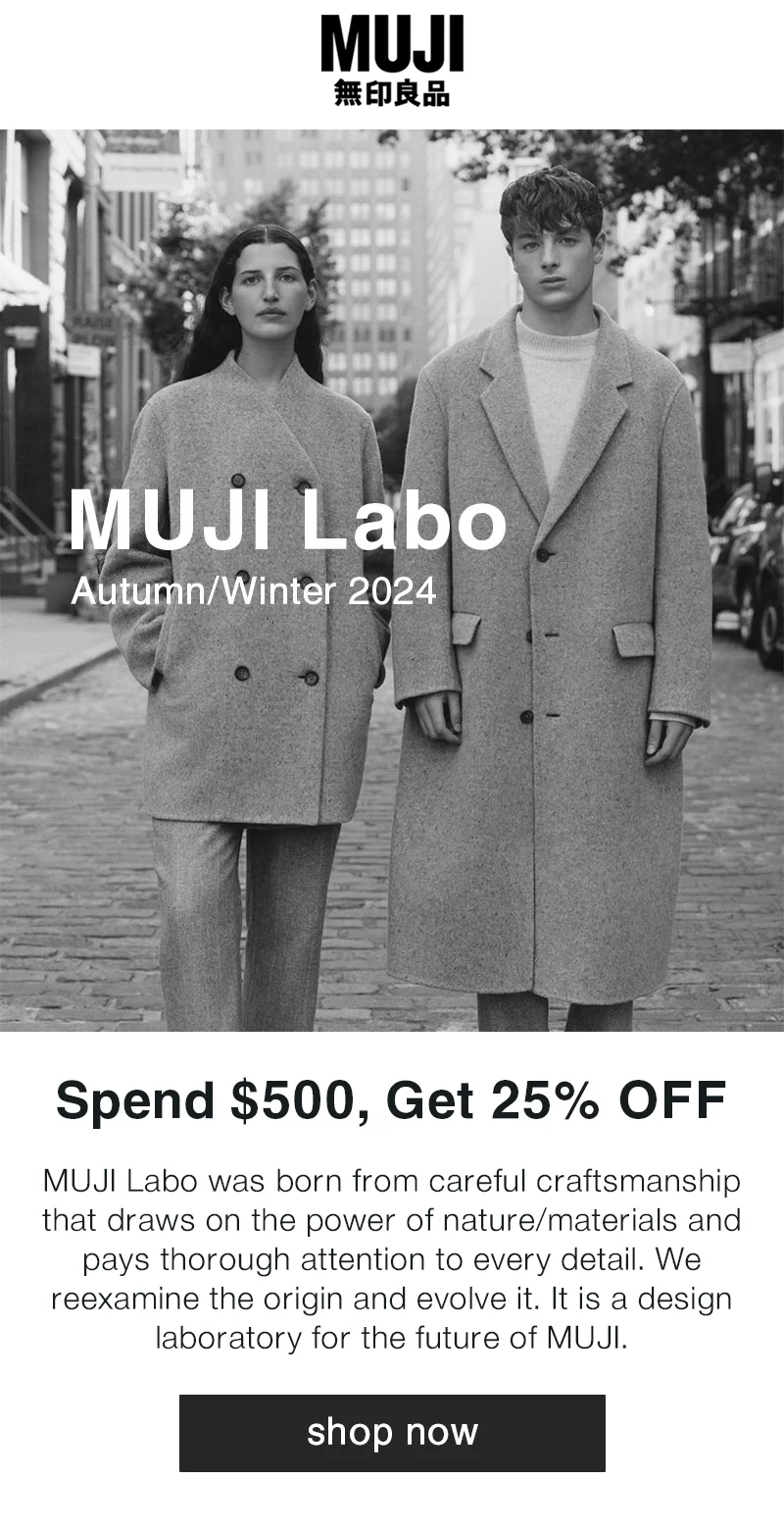 Shop MUJI Labo Autumn/Winter 2024