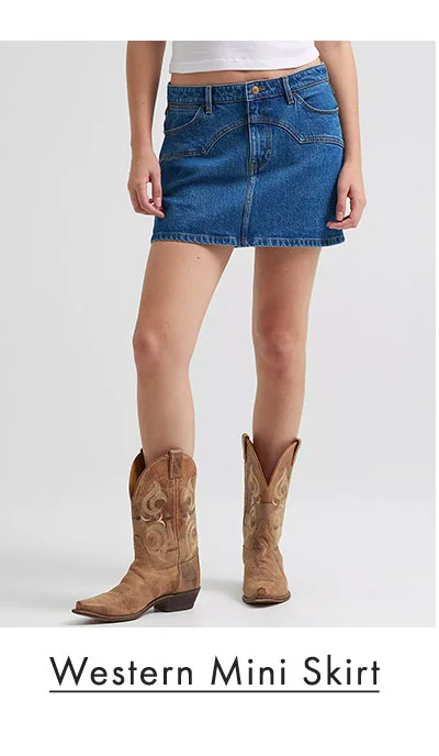 Western Mini Skirt