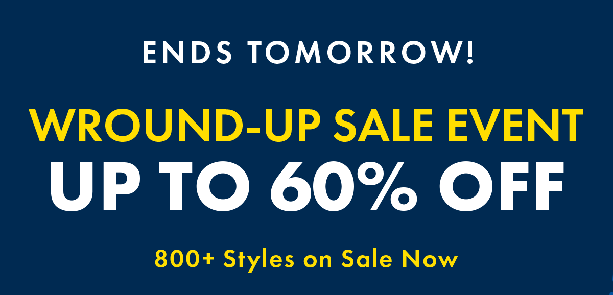 Wround-up sale event up to 60% off