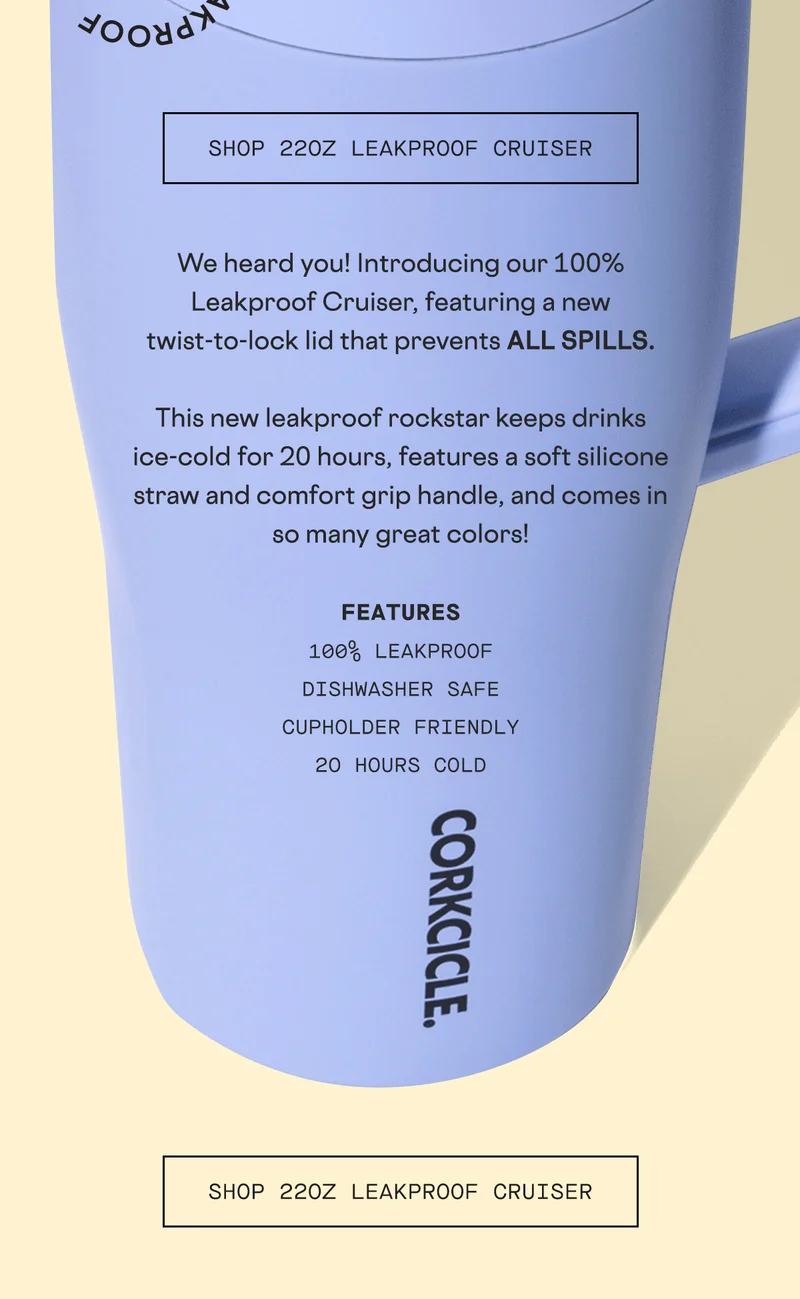 NEW 22oz LEAKPROOF Cruiser!