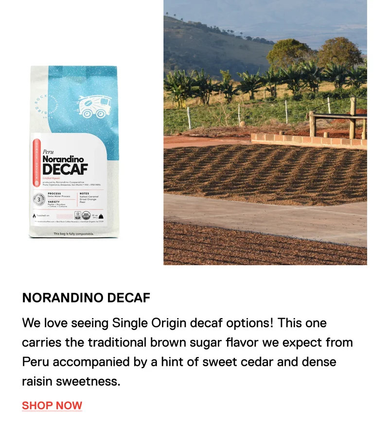 Peru Namballe.Namballe is from Northern Peru near the Ecuador border and, though it’s not grown at as high of an elevation as the Wonderstate coffee, it’s just as fruity. Shop Now
