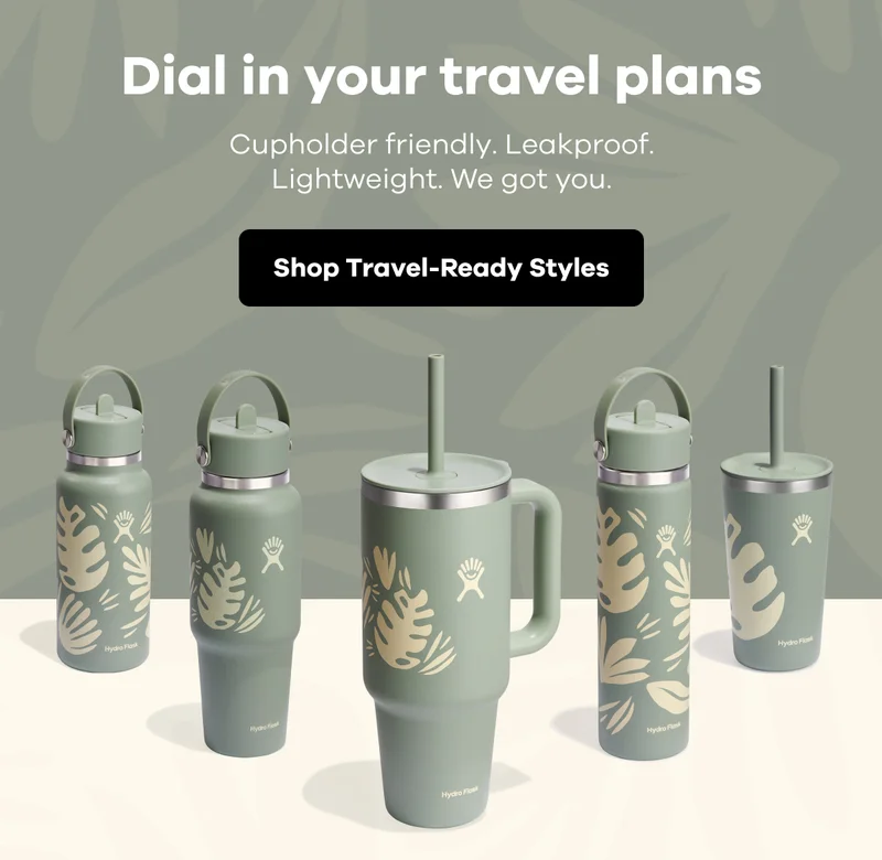 Dial in your travel plans.  Cupholder friendly. Leakproof. Lightweight. We got you. | Shop Travel-Ready Styles