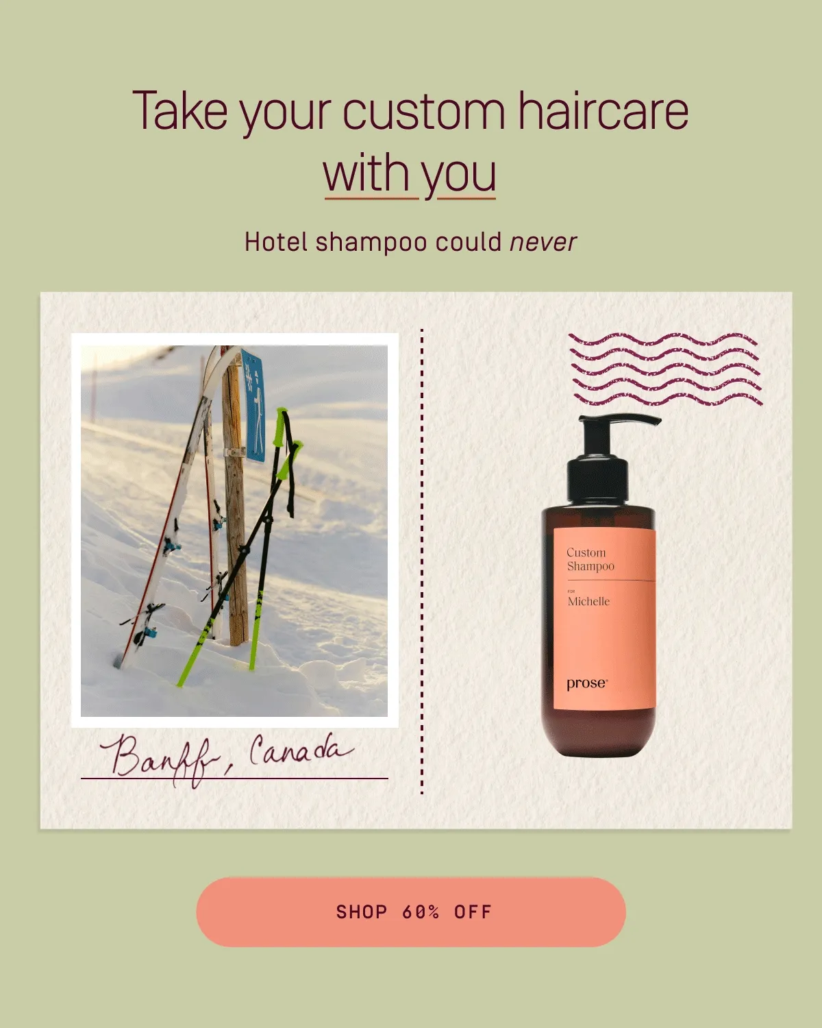 Take your custom haircare with you