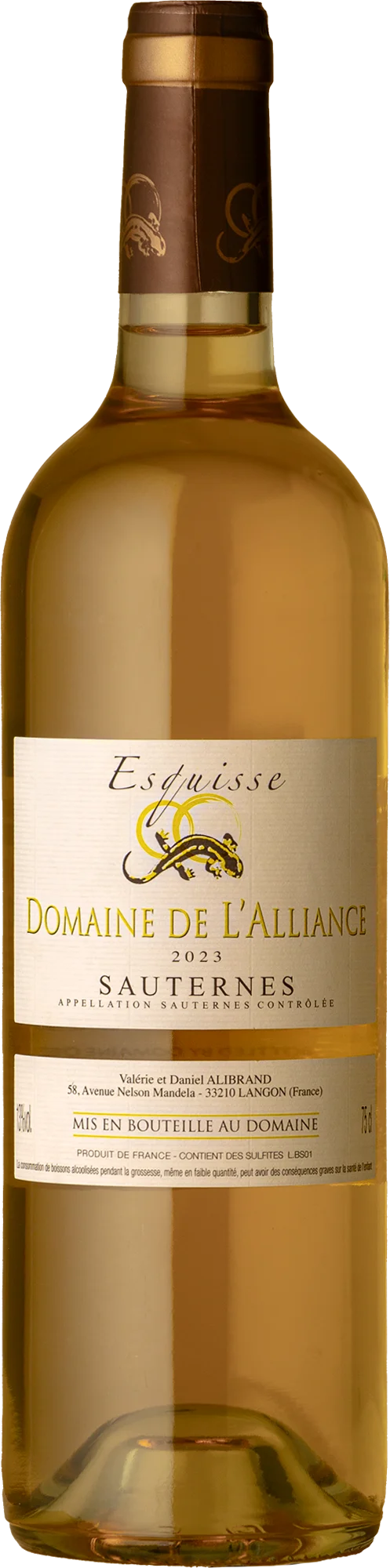 Image of Domaine de L'Alliance <br>Esquisse Sauternes 2023