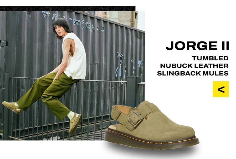 JORGE II TUMBLED NUBUCK LEATHER SLINGBACK MULES