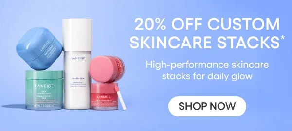 custom skincare sets 20% off