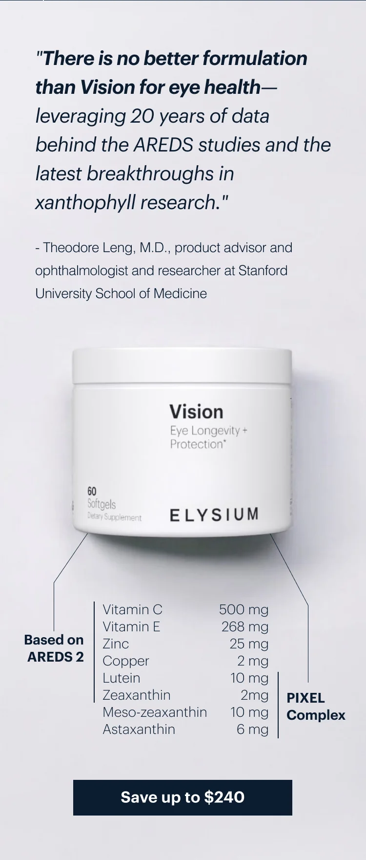 Vision | ELYSIUM | Save up to $240