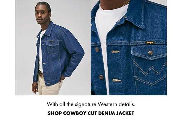 With all the signature Western details. Shop Cowboy Cut Denim Jacket
