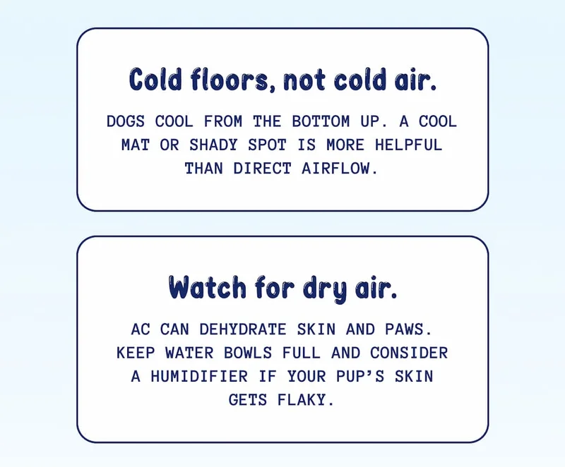 Cold floors, not cold air.