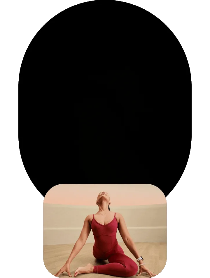 A person asks “Can you guide me through stretches to prepare for my meditation?” and Gemini Live responds with “Sure thing. Here are a few simple stretches you can do…”