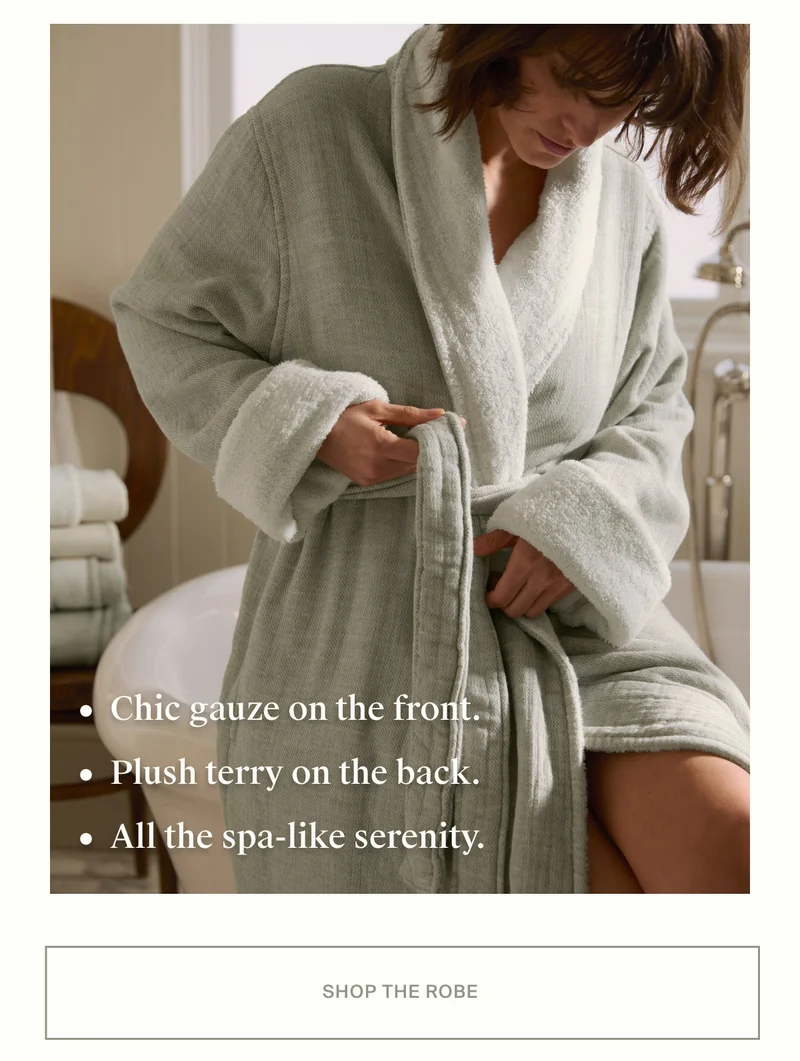 Shop the Organic Gauze Terry Robe